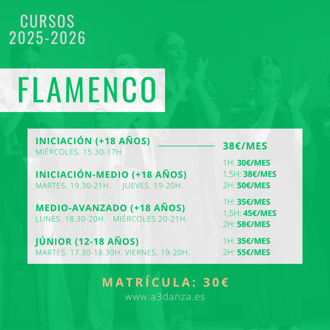 Tarifas para flamenco