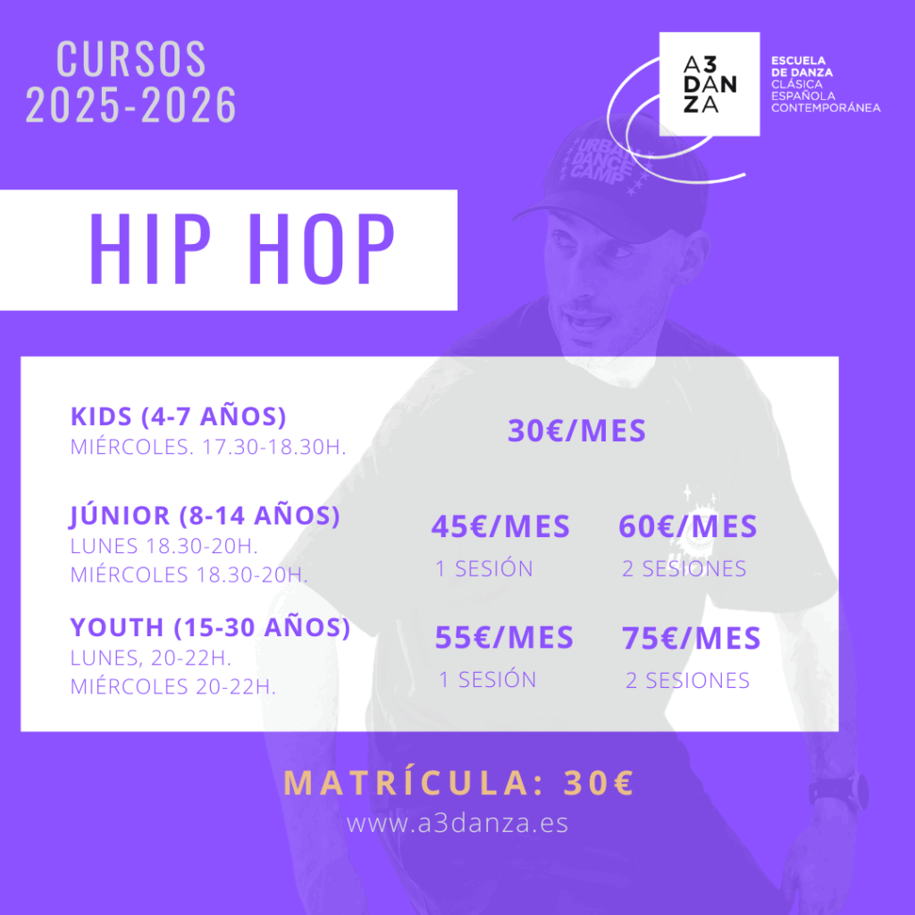 Tarifas Curso HIP HOP