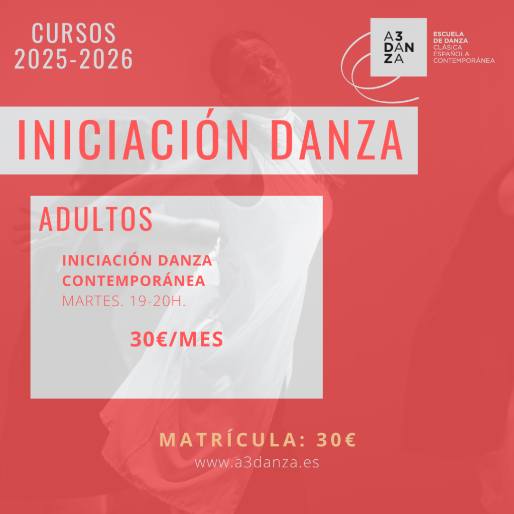 Tarifas curso iniciación danza par adultos